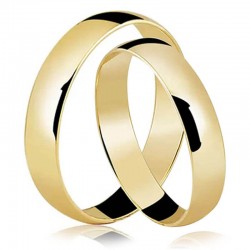 Aliança de Casamento De Ouro 18k Amor Infinito