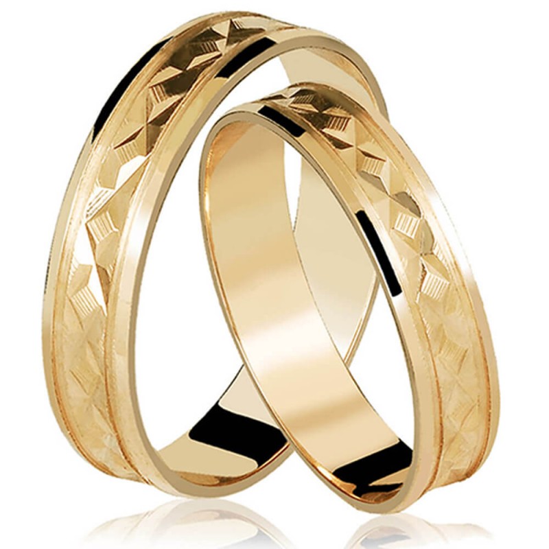 Aliança de Casamento De Ouro 18k Premium